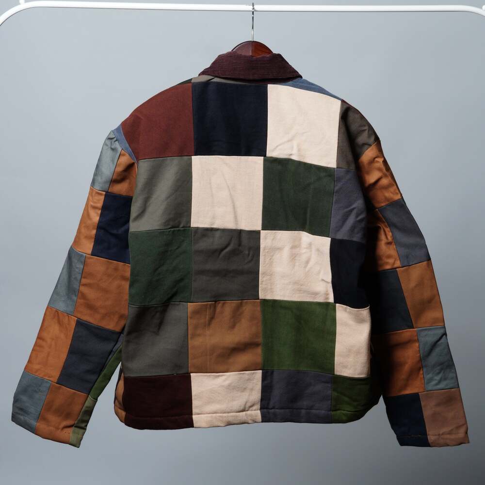 Upcycled Patchwork Jacket Size S - Picture 2 of 7